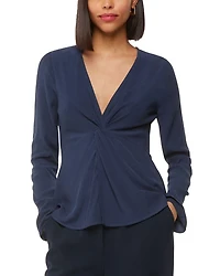 Twist Front Crinkle Top