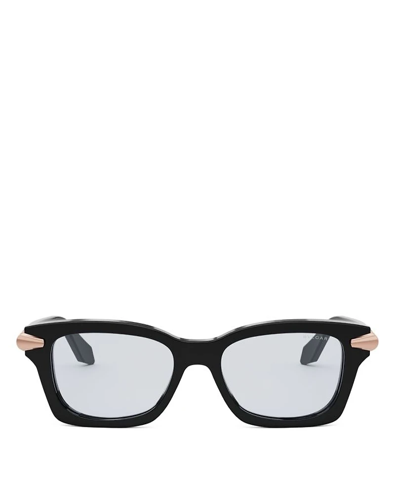 Serpenti Rectangular Eyeglasses, 50mm