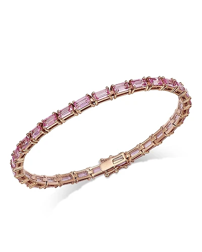 Bloomingdale's Pink Sapphire Tennis Bracelet
