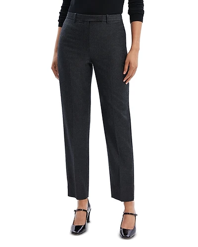 Theory Wool High Waisted Tapered Pants