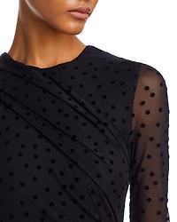 Makira Clip Dot Maxi Dress