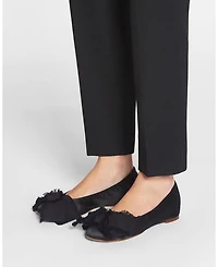 Women's Ballerina Flat with A Satin Bow