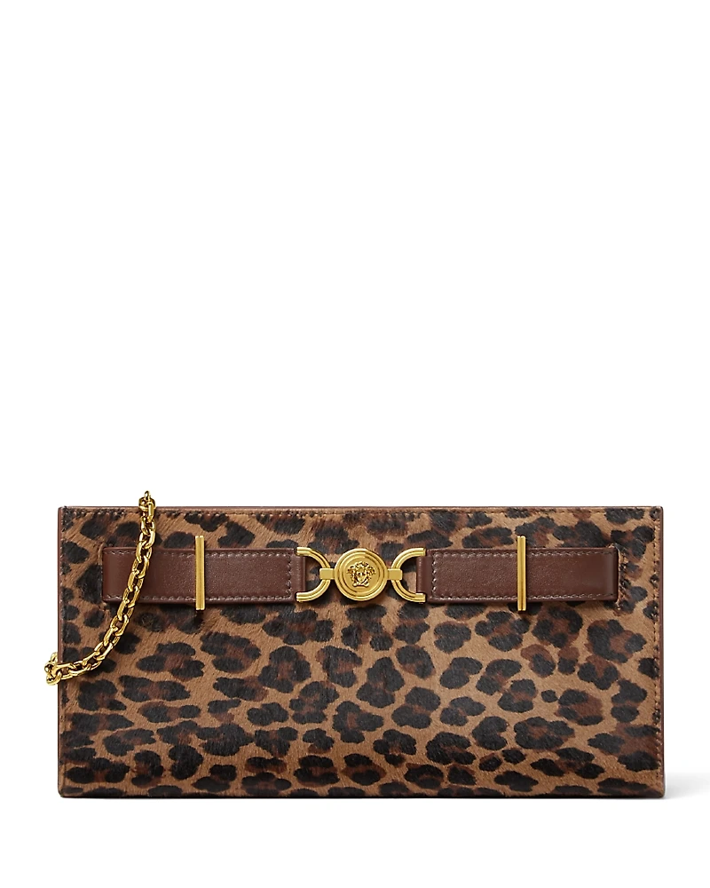 Versace Medusa 95 Leopard Clutch