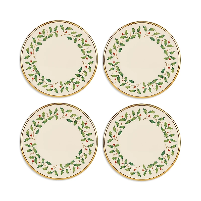 Lenox Holiday Dinnerware Salad Plates, Set of 4