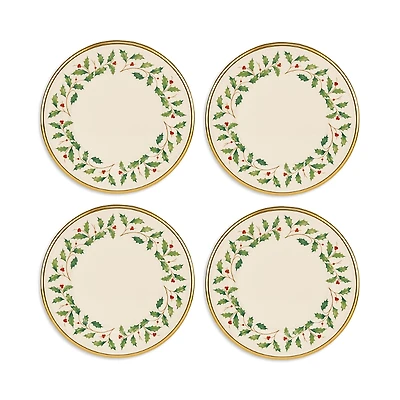 Lenox Holiday Dinnerware Salad Plates, Set of 4