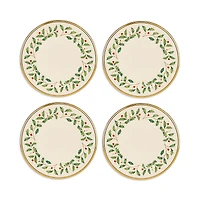 Lenox Holiday Dinnerware Salad Plates, Set of 4