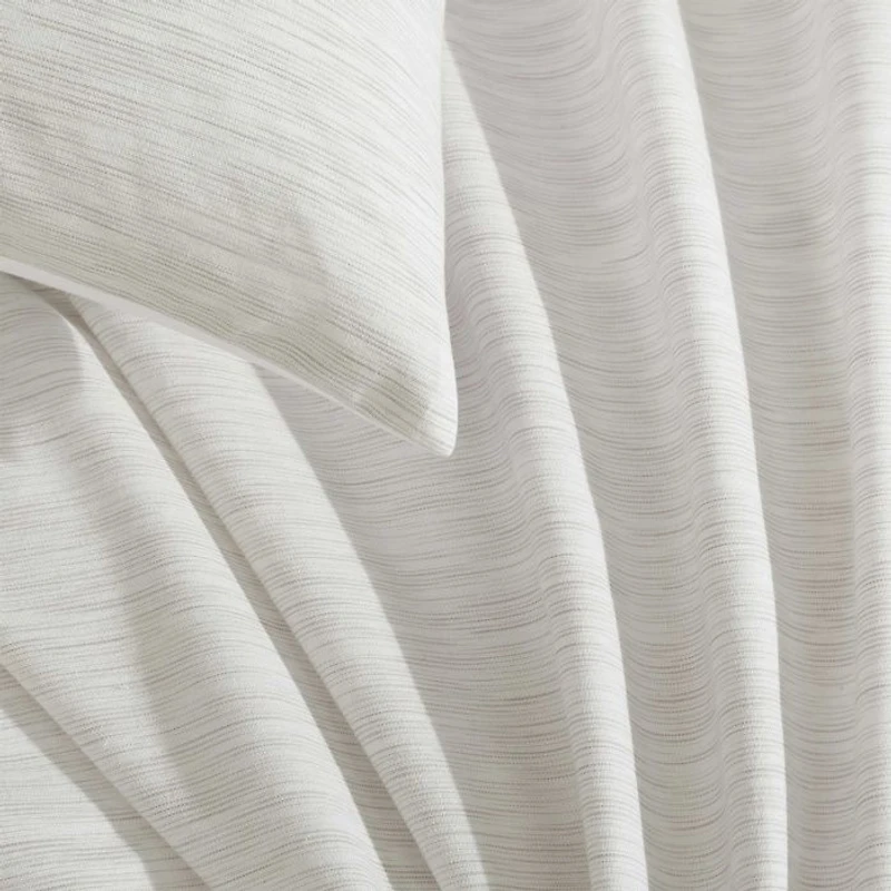 Modern Ikat Yarn Dyed Cotton 3 Piece Comforter Set