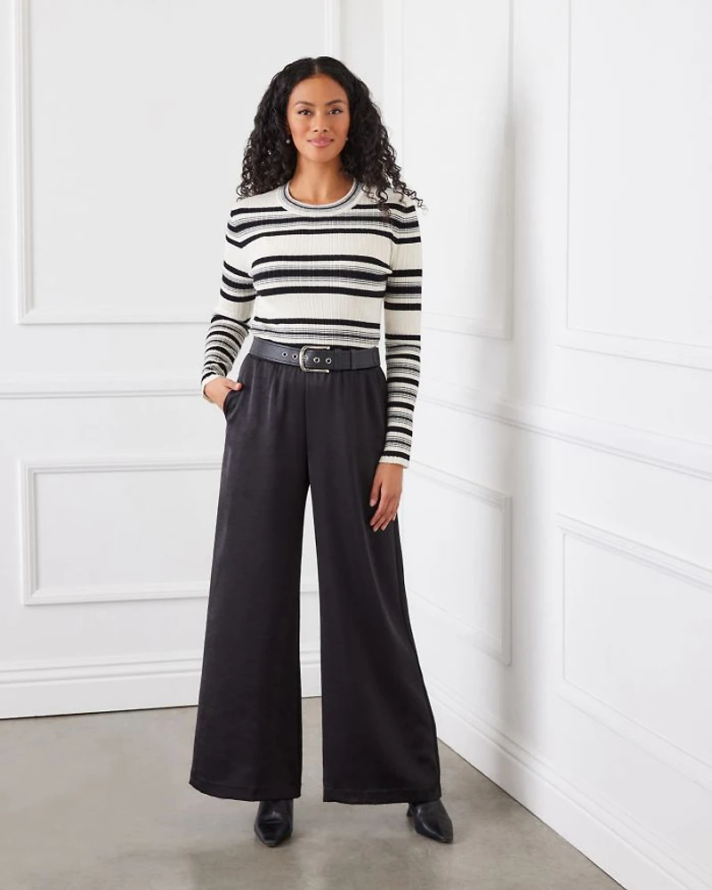 Striped Ribbed Sweater