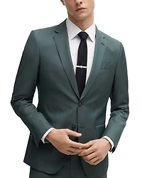H-Huge Tonal Herringbone Slim Fit Suit