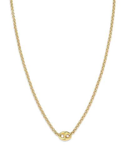 Zoe Chicco 14K Yellow Gold Heavy Metal Mariner Link Pendant Necklace, 14-16