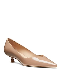 Stuart Weitzman Women's Eva Kitten Heel Pumps