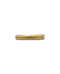 18K Yellow Gold DY Crossover® Micro Pavé Band Ring