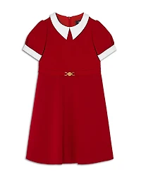 Versace Girls' Punto Milano Empire Silhouette Jersey Dress - Big Kid