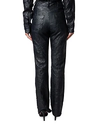 Poete Cuir Froisse Leather Pants