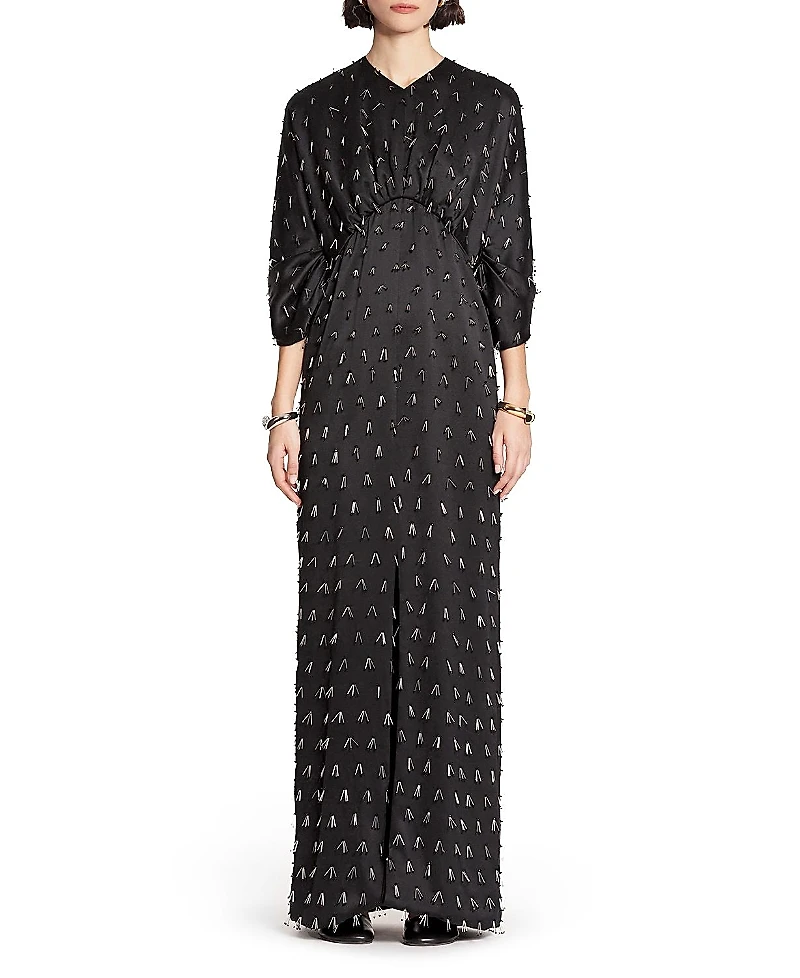 Lanvin Long Embroidered Dress
