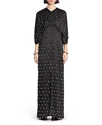 Lanvin Long Embroidered Dress