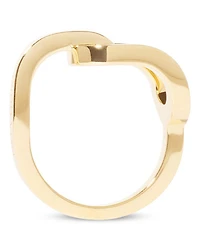 18K Yellow Gold Maillon Large Polished Link Ring