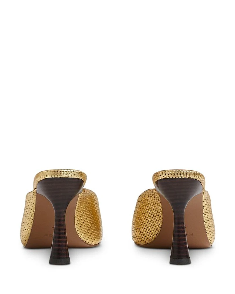 Justine Square Mule Heels