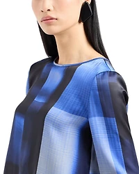 Ombré Checkered Top