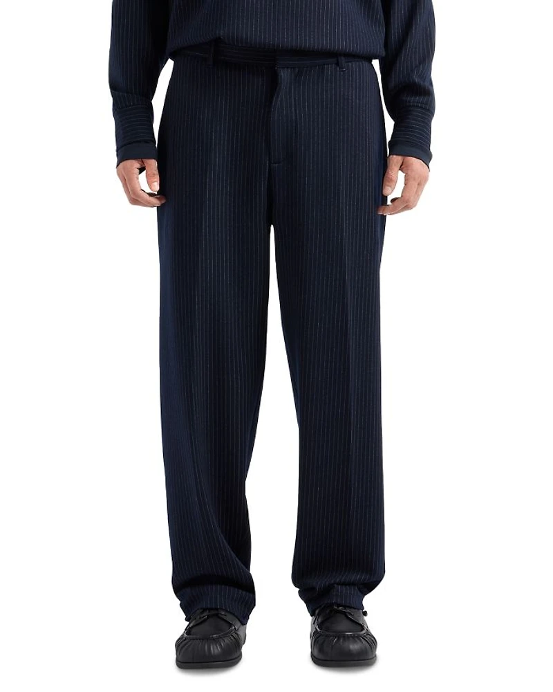Pinstriped Jersey Trousers
