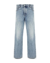 Relaxed Fit Stonewashed Jeans Blue