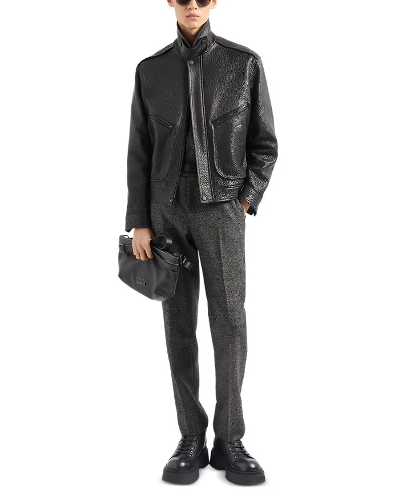Wool Grisaille Regular Fit Pants