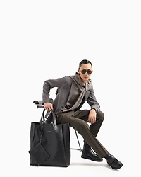 Modern Fit Ultra Lightweight Wool Jacquard Knit Sport Jacket