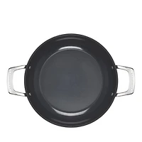 Essential Nonstick Ceramic Shallow Braiser with Glass Lid, 3.9 Qt