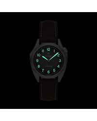 Field Olympos Automatic Leather Watch, 40mm