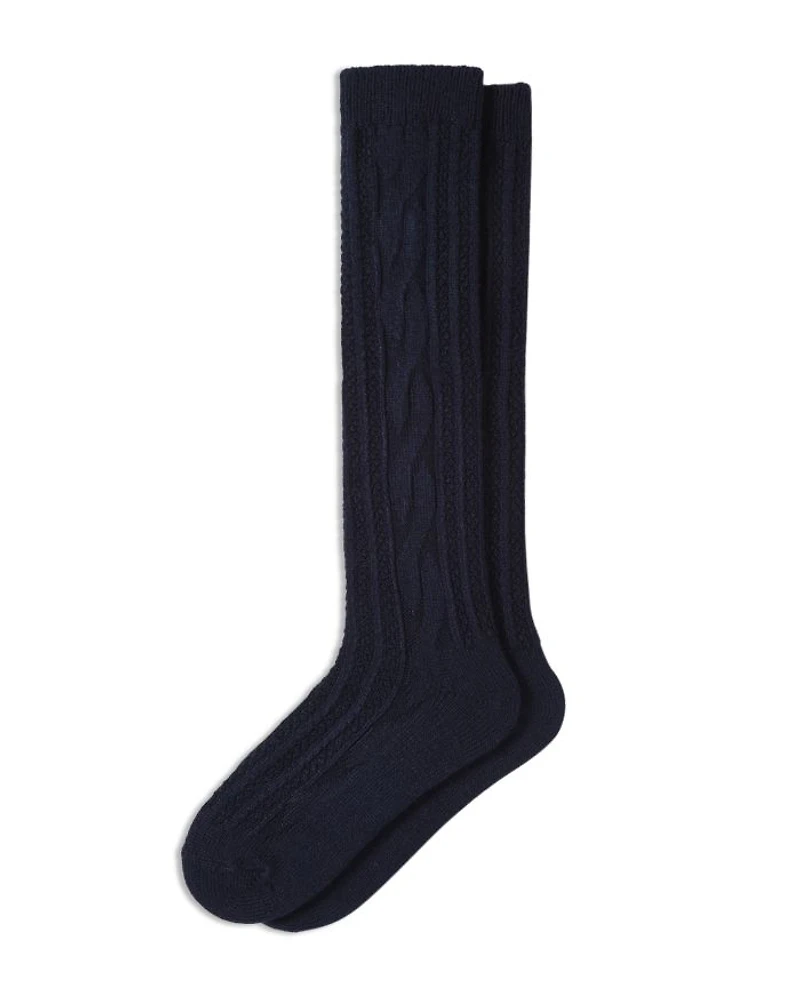 Cable Knee High Socks