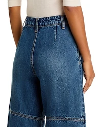High Rise Barrel Jeans Indigo