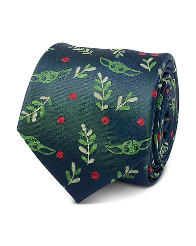 Cufflinks Inc Grogu Holiday Silk Tie