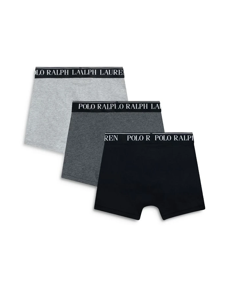 Boys' Cotton Stretch Jersey Boxer Briefs, Pack of 3 - Big Kid
