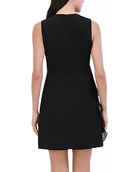 Ruffle Front Mini Dress