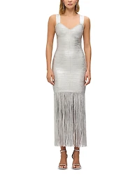 Herve Leger The Metallic Alba Gown