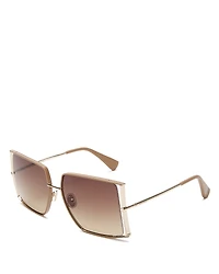 Max Mara Jean Square Sunglasses, 58mm