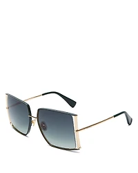Max Mara Jean Square Sunglasses, 58mm