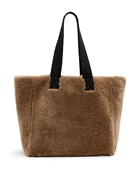 Izzy Shearling Leather Tote