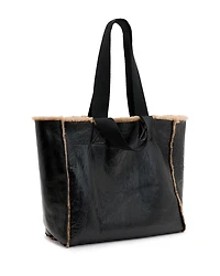 Izzy Shearling Leather Tote