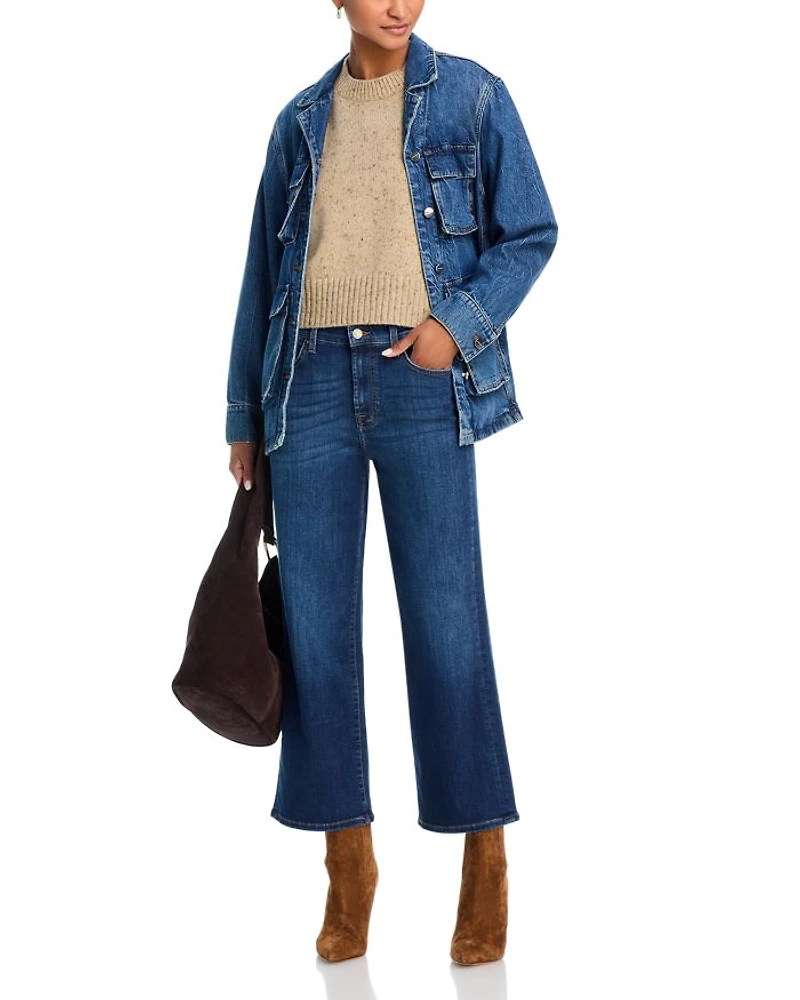 Alexa High Rise Cropped Jeans Wave