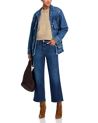 Alexa High Rise Cropped Jeans Wave