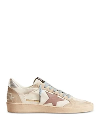 Golden Goose Women's Ballstar Almond Toe Star Patch Sneakers