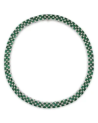 Bloomingdale's Fine Collection Emerald & Diamond Statement Necklace