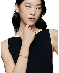 Cable Flex Bracelet 18K Yellow Gold with Diamonds, 4mm