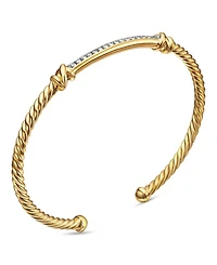 Petite Helena Two Station Wrap Bracelet 18K Yellow Gold with Diamonds