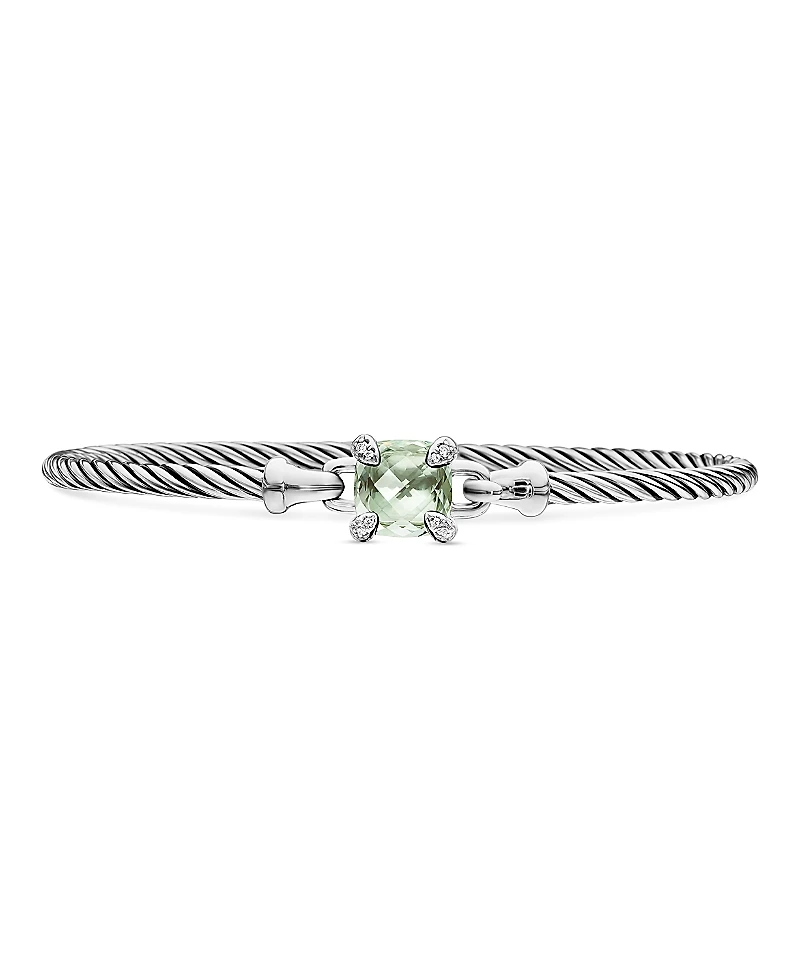 David Yurman Chatelaine Bracelet with Prasiolite and Diamonds