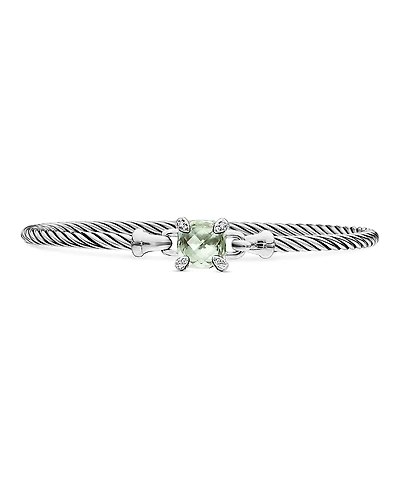 David Yurman Chatelaine Bracelet with Prasiolite and Diamonds