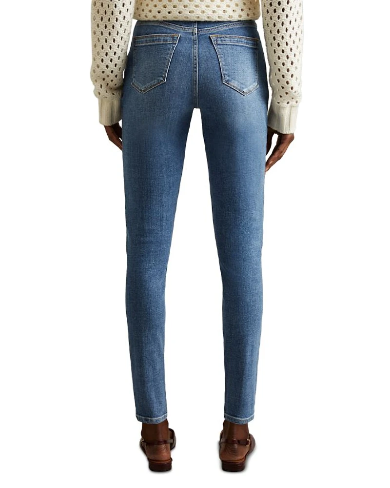 Hattie High Rise Skinny Jeans Mid Blue