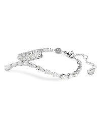 Matrix Mixed Cut Crystal Bracelet in Rhodium Plated