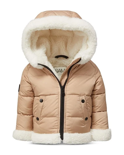 Baby Boys' & Girls' Matte Blizzard Quilted Fleece Lined Down Jacket